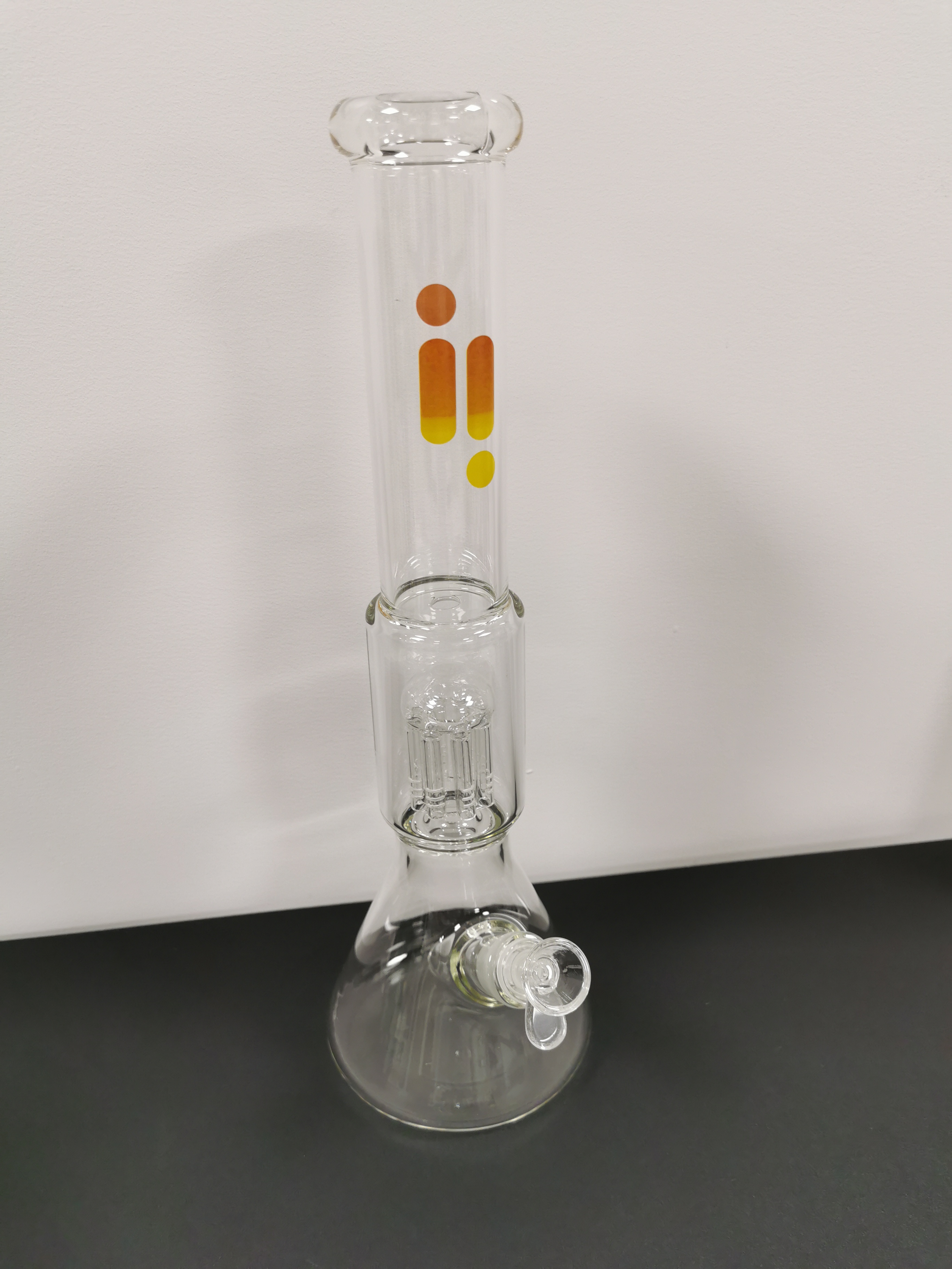 Infyniti Bong - Clear 16in Orange/Yellow i