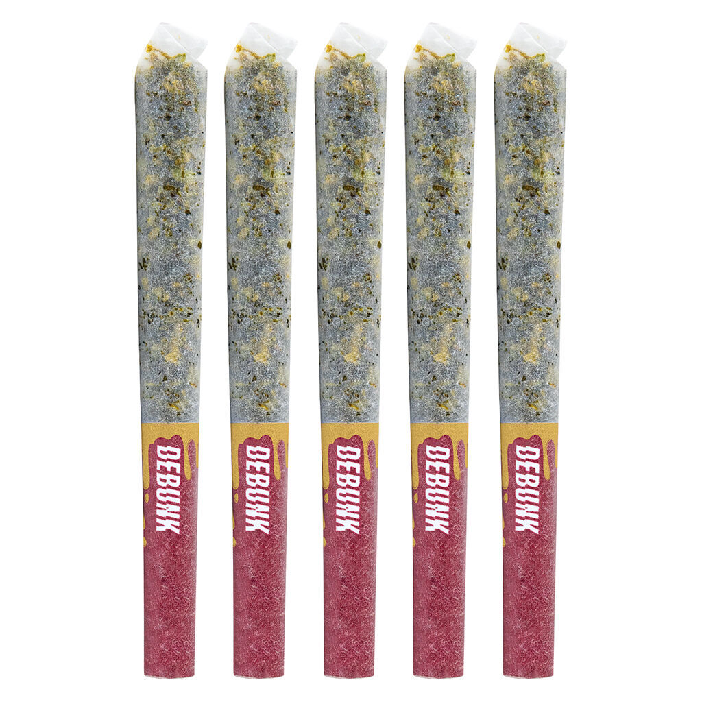 DEBUNK - Darts - Lemon Cherry GLTO Crushed Diamond Infused Pre-Roll 5x0.5g - DEBUNK - Darts - Lemon Cherry GLTO Crushed Diamond Infused Pre-Roll - Hybrid - 5x0.5g