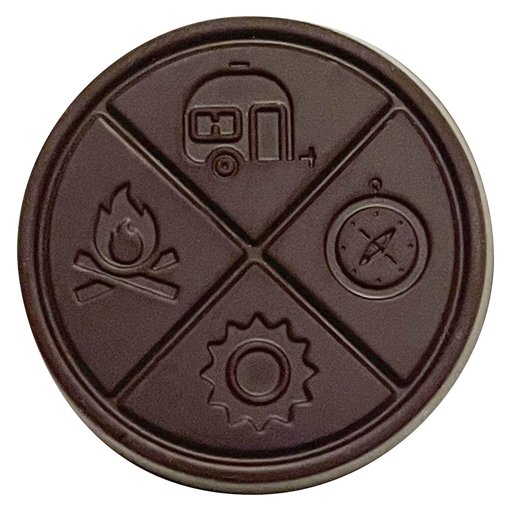 The Hazy Camper - Wild Raspberry THC Organic Dark Chocolate - Hybrid - 1 Pack