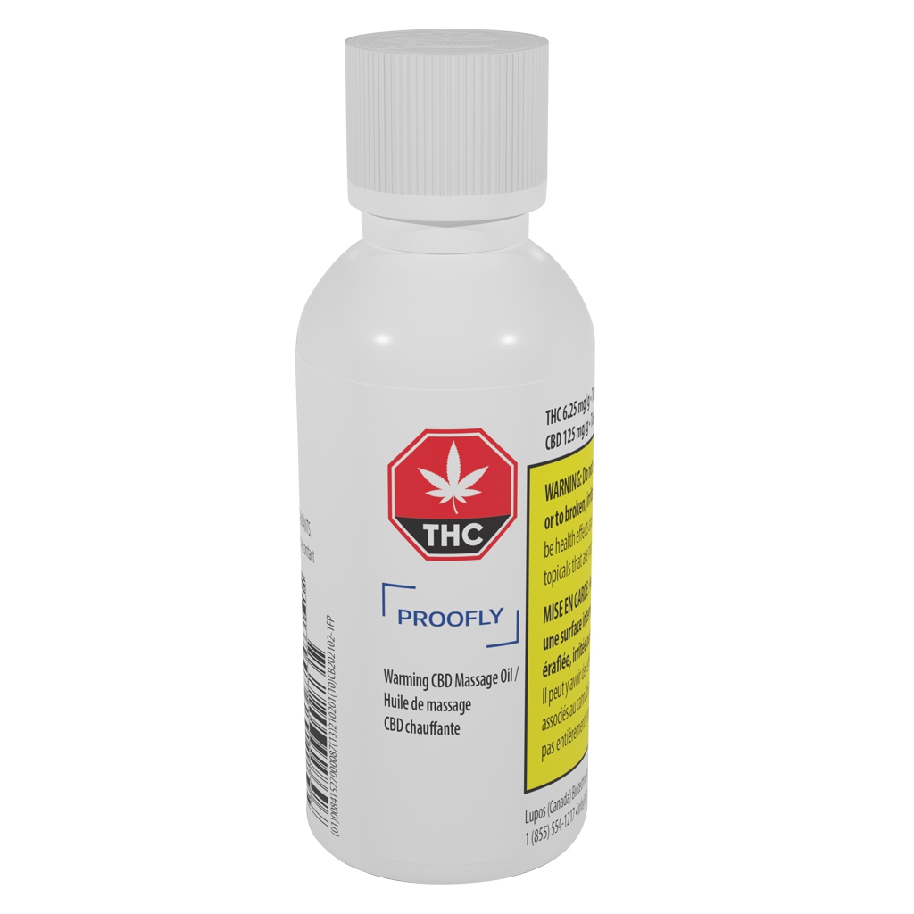 Proofly - Warming CBD Massage Oil Sativa - 25g