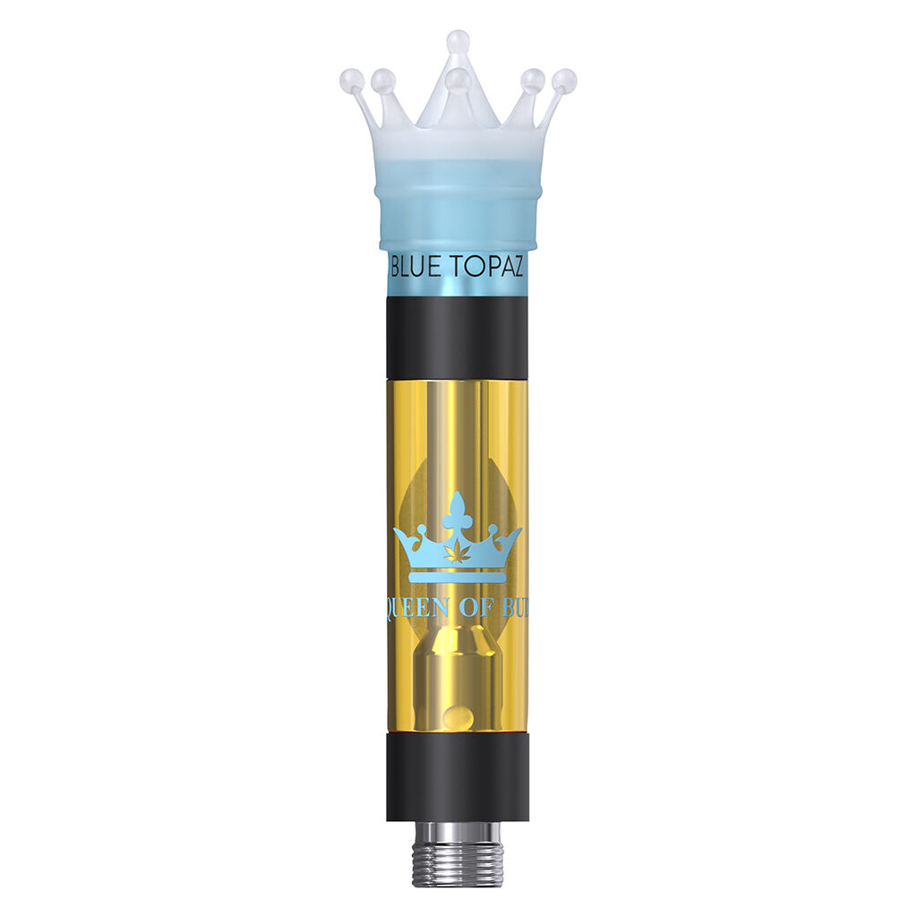 Queen of Bud - Blue Topaz Liquid Crystals 510 Thread Cartridge - Indica - 1g
