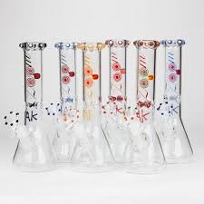 Zoom Glass Bong 10" Assorted Colors