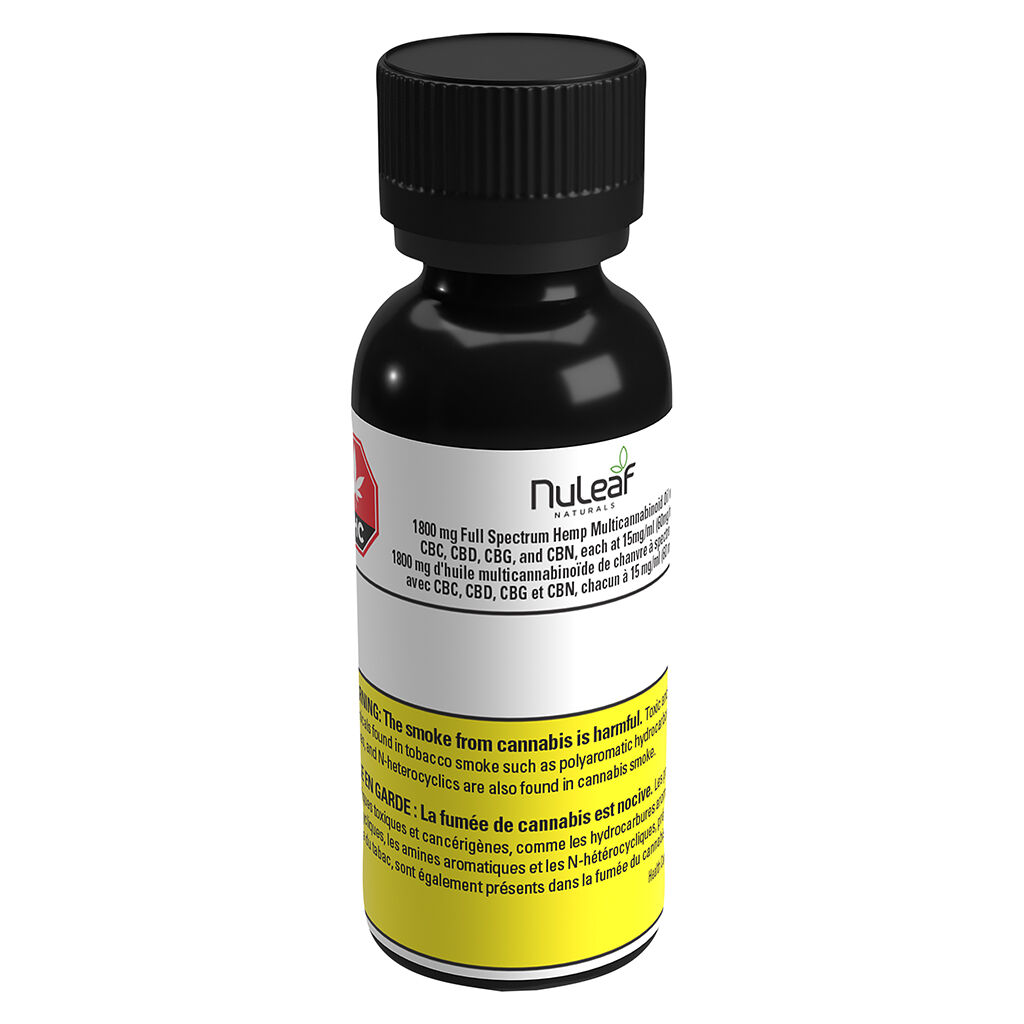 NuLeaf Naturals - Full Spectrum Hemp Multicannabinoid Oil (CBC/CBD/CBG/CBN) - Blend - 30ml