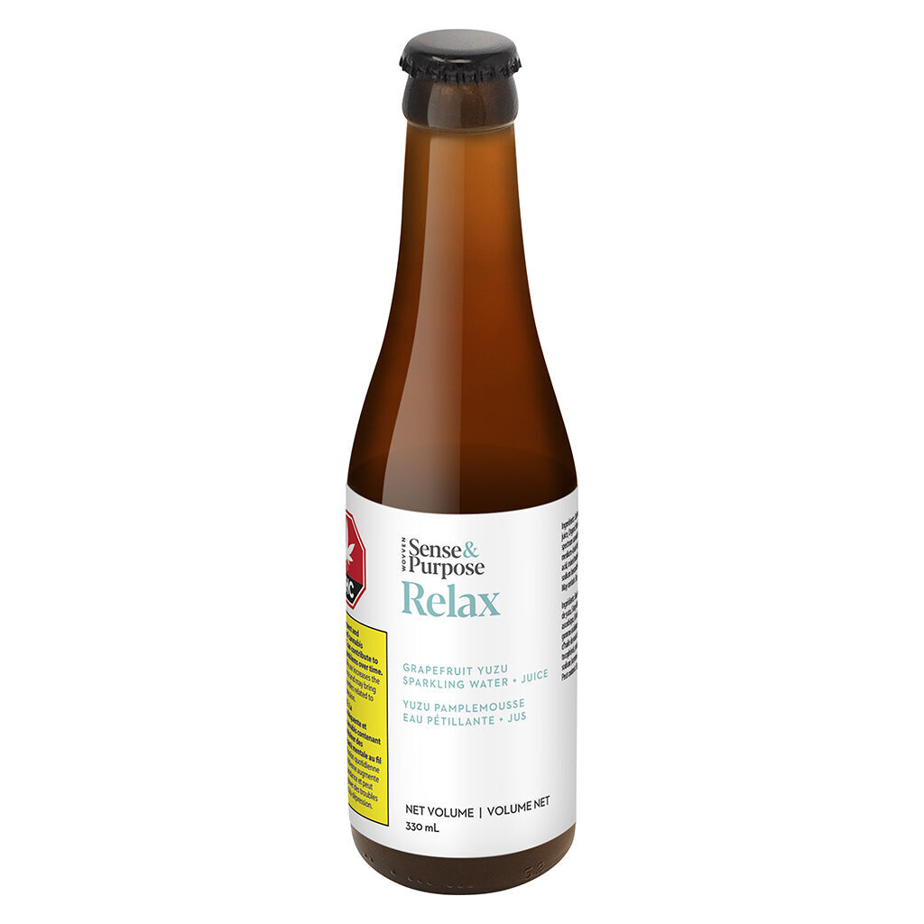 Sense & Purpose - Relax: Grapefruit Yuzu Sparkling Water & Juice - Hybrid - 330ml