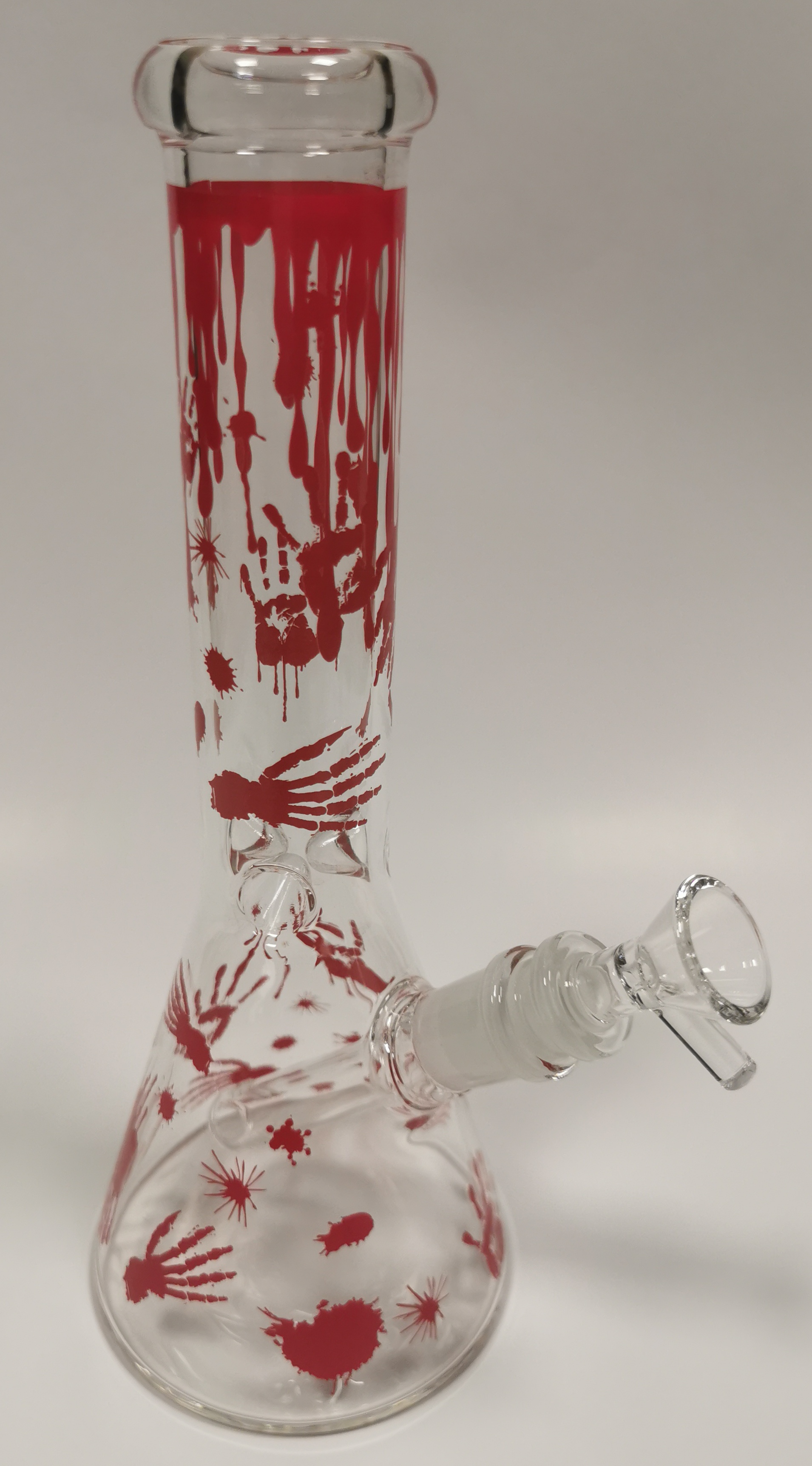 Glass Bong Blood N Hand Print GBBHP