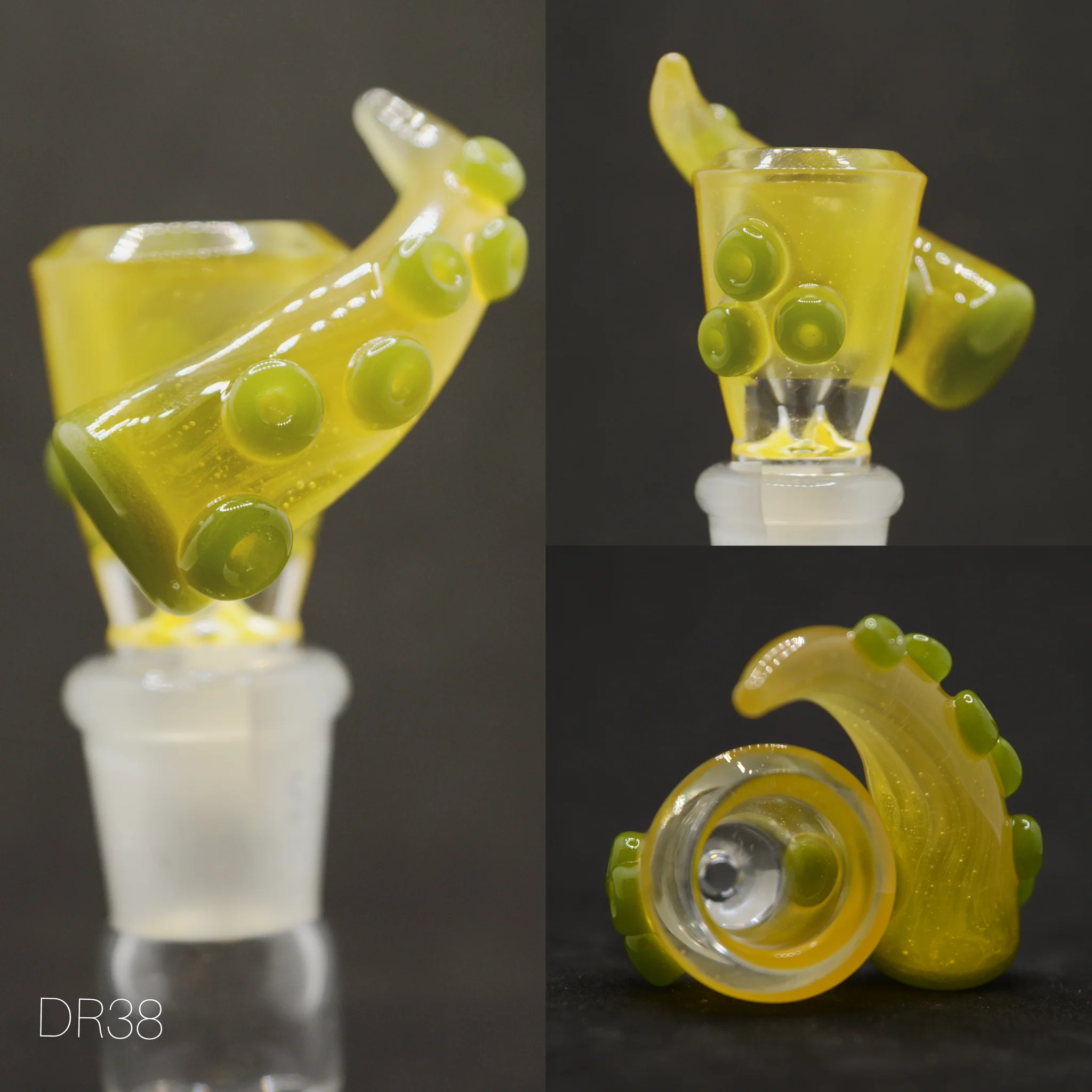 Drewp Glass - 14mm Worked Tentacle Bowl (1 Hole) DR38