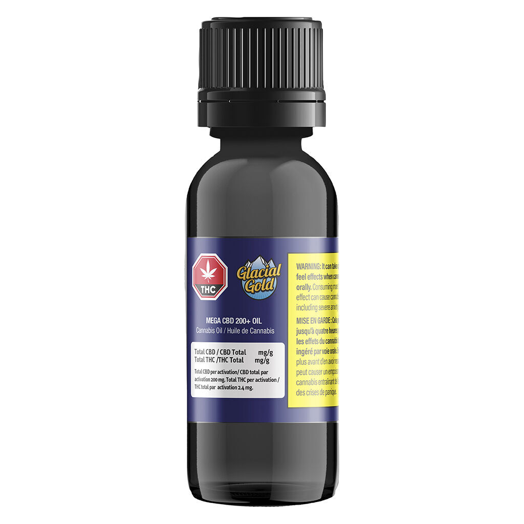 Glacial Gold - Mega CBD 200+ Oil - Hybrid - 40ml