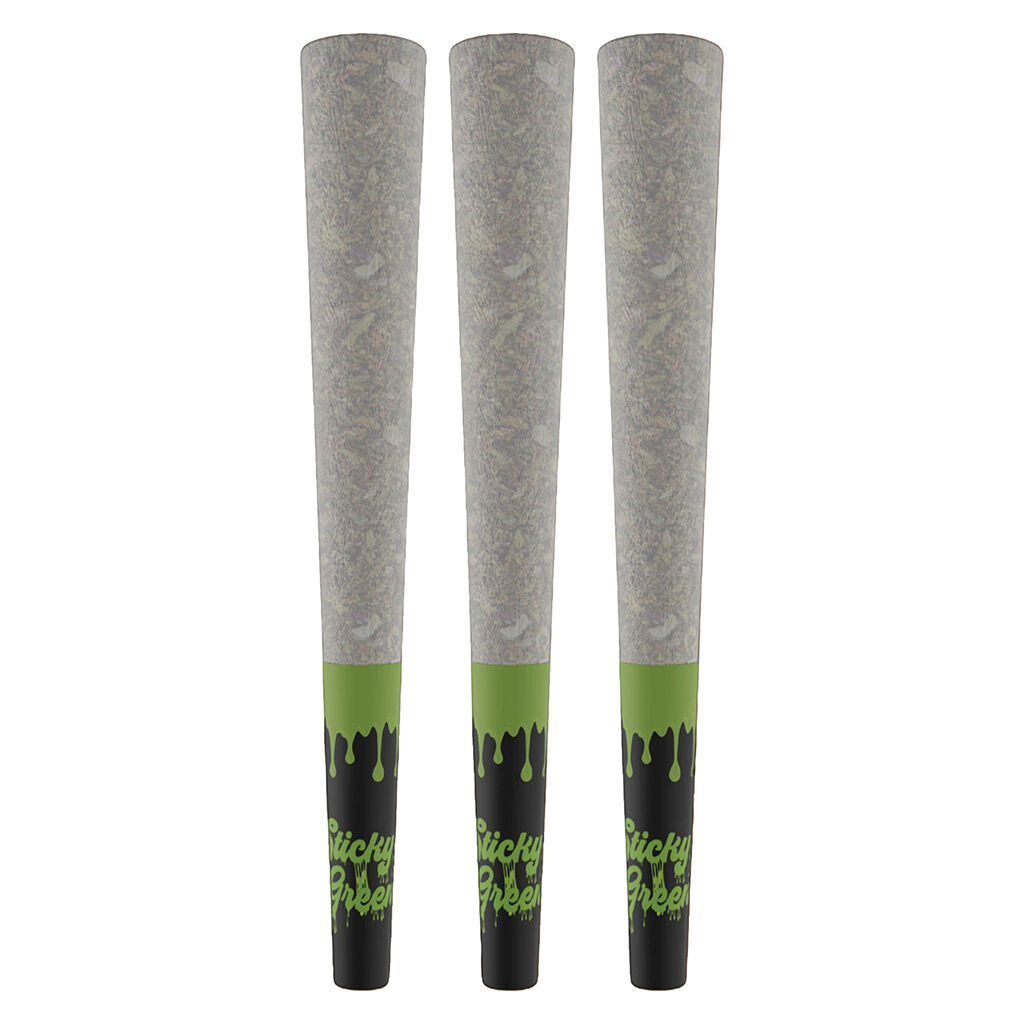 Sticky Greens - Disti Sticks - Pink Swirl Infused Pre-Roll - Hybrid - 3x0.5g