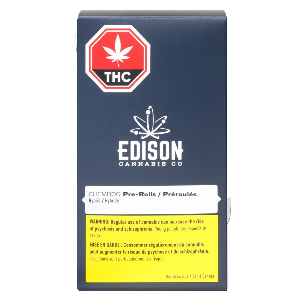 Edison Cannabis Co - Chemdog Pre-Roll Hybrid - 3x0.5g
