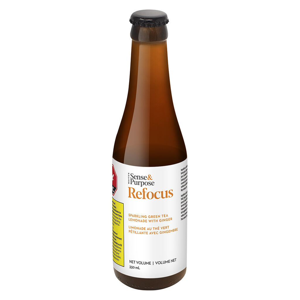 Sense&Purpose - Refocus: Sparkling Green Tea Lemonade with Ginger - Hybrid - 330ml