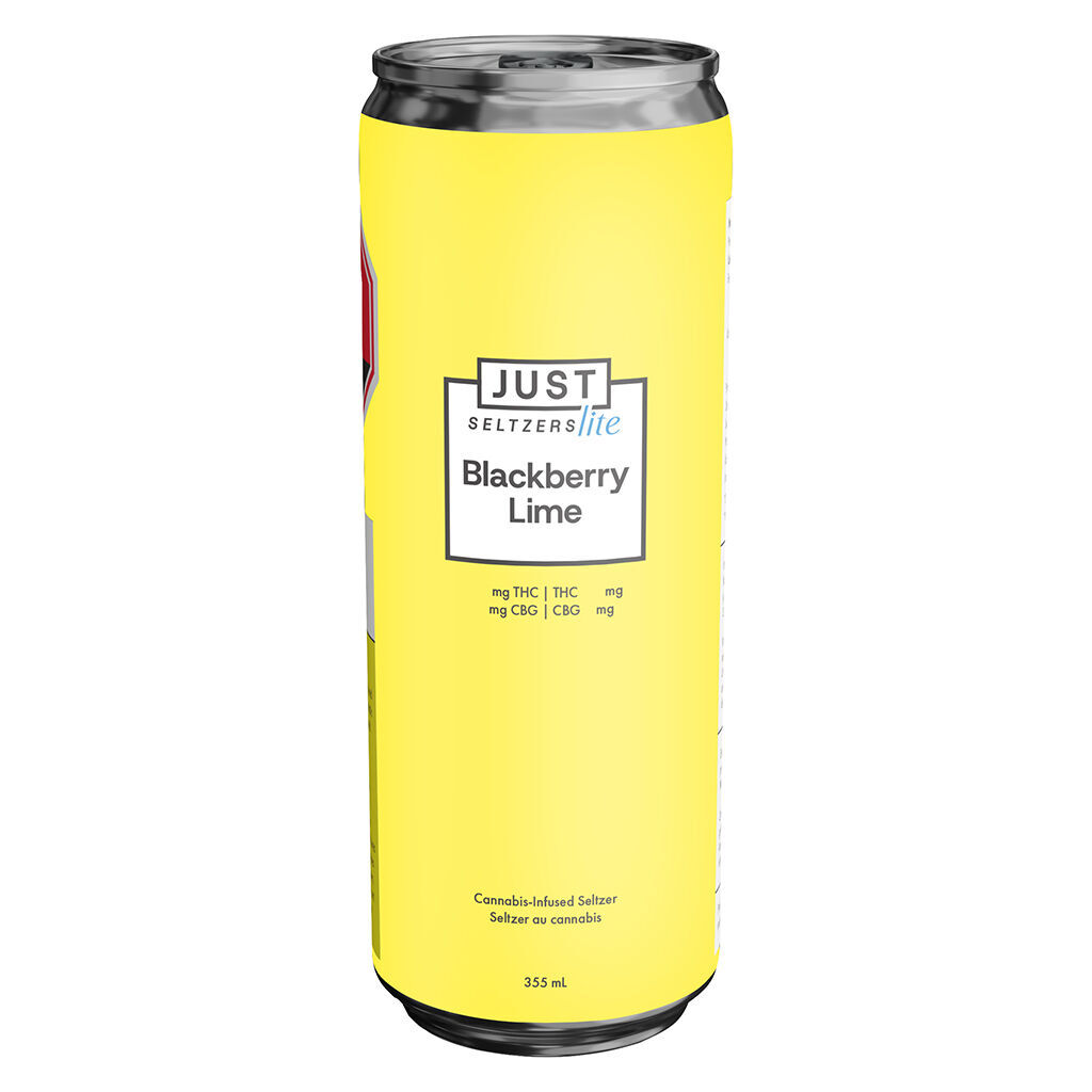 JUST Seltzers Lite - Blackberry Lime 2.5 THC + 5 CBG - Hybrid - 355ml
