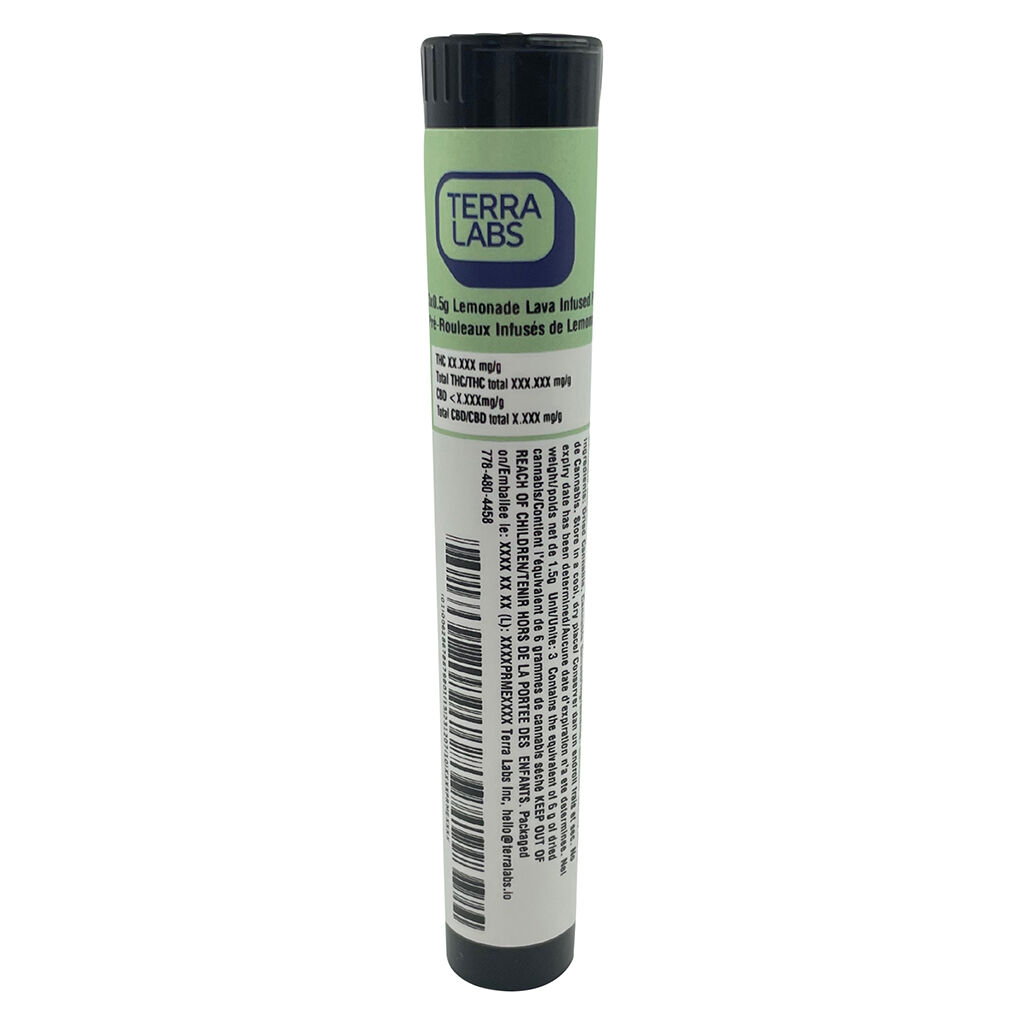 Terra Labs - Lemonade Lava Diamond Infused Pre-Roll - Sativa - 3x0.5g