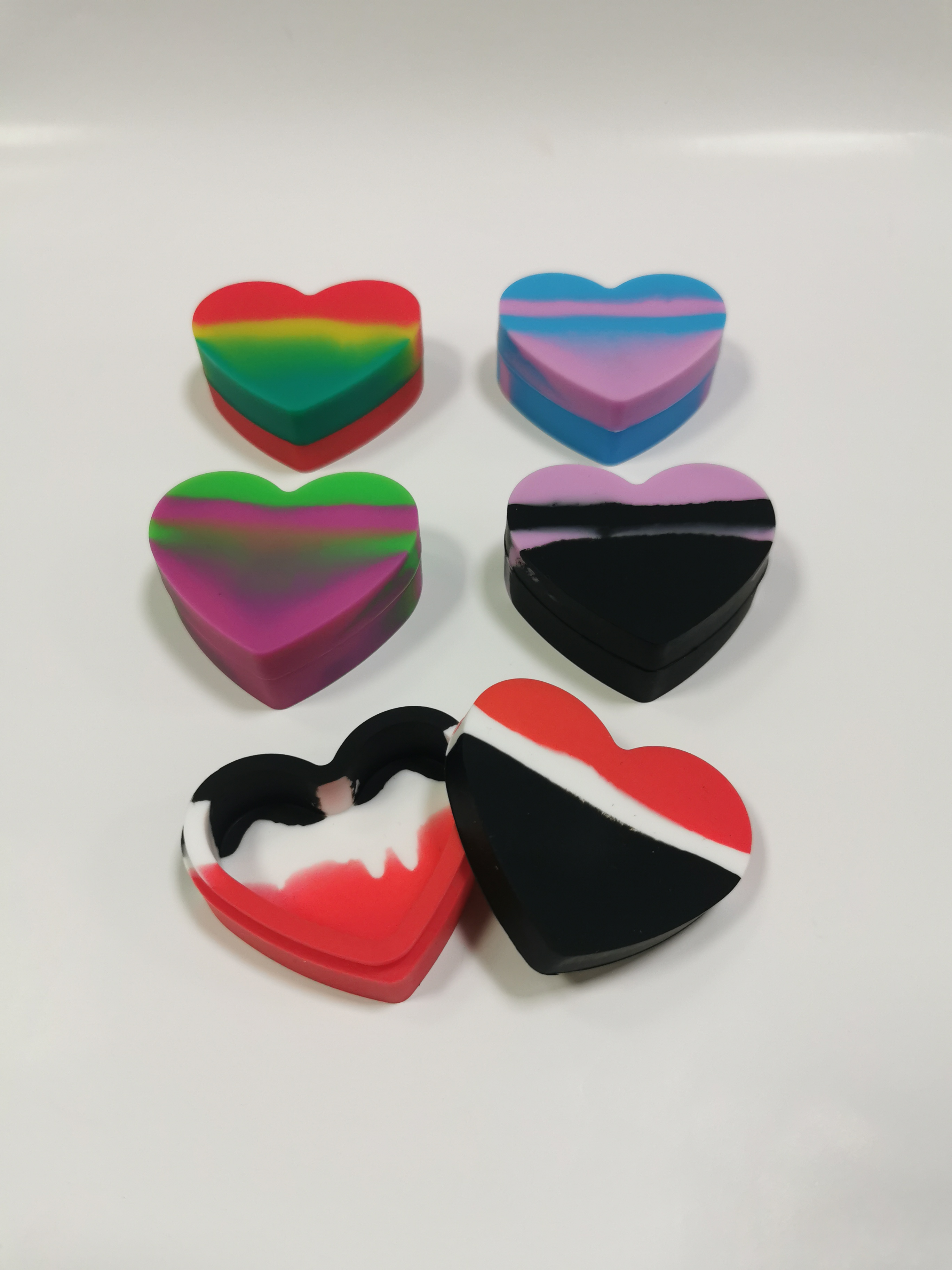 Silicone Heart Shaped Jar