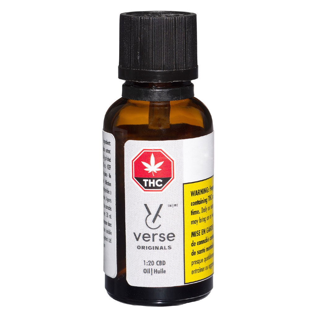 Verse Originals - CBD 1:20 Oil Blend - 30ml