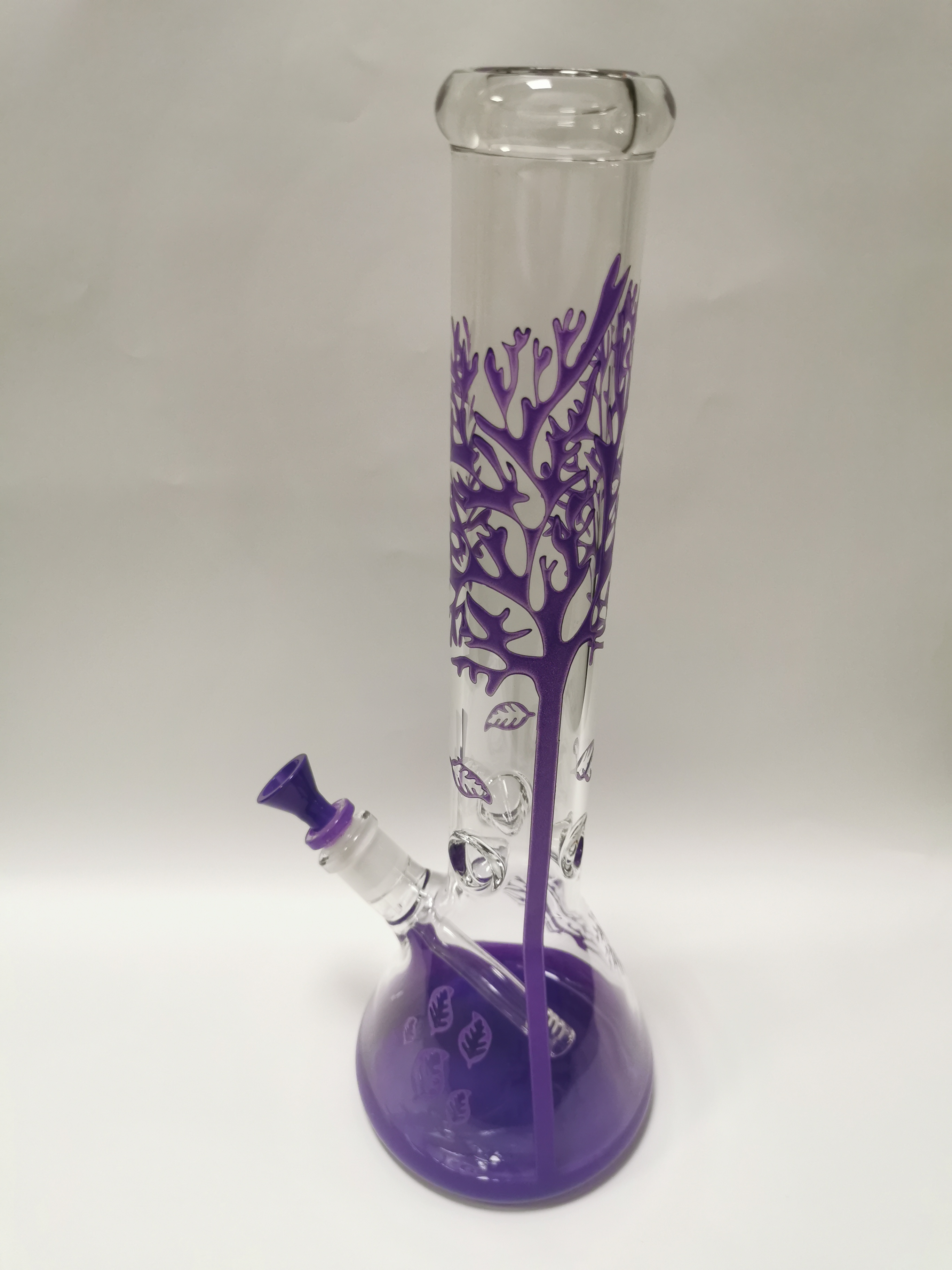 Free Of Life Glass Bong - 15inch Purple Tree