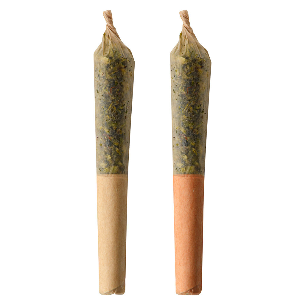 BZAM - Apple Bubba x Strawberry Guava Jet Pack Infused Pre-Roll - Hybrid - 2x0.5g