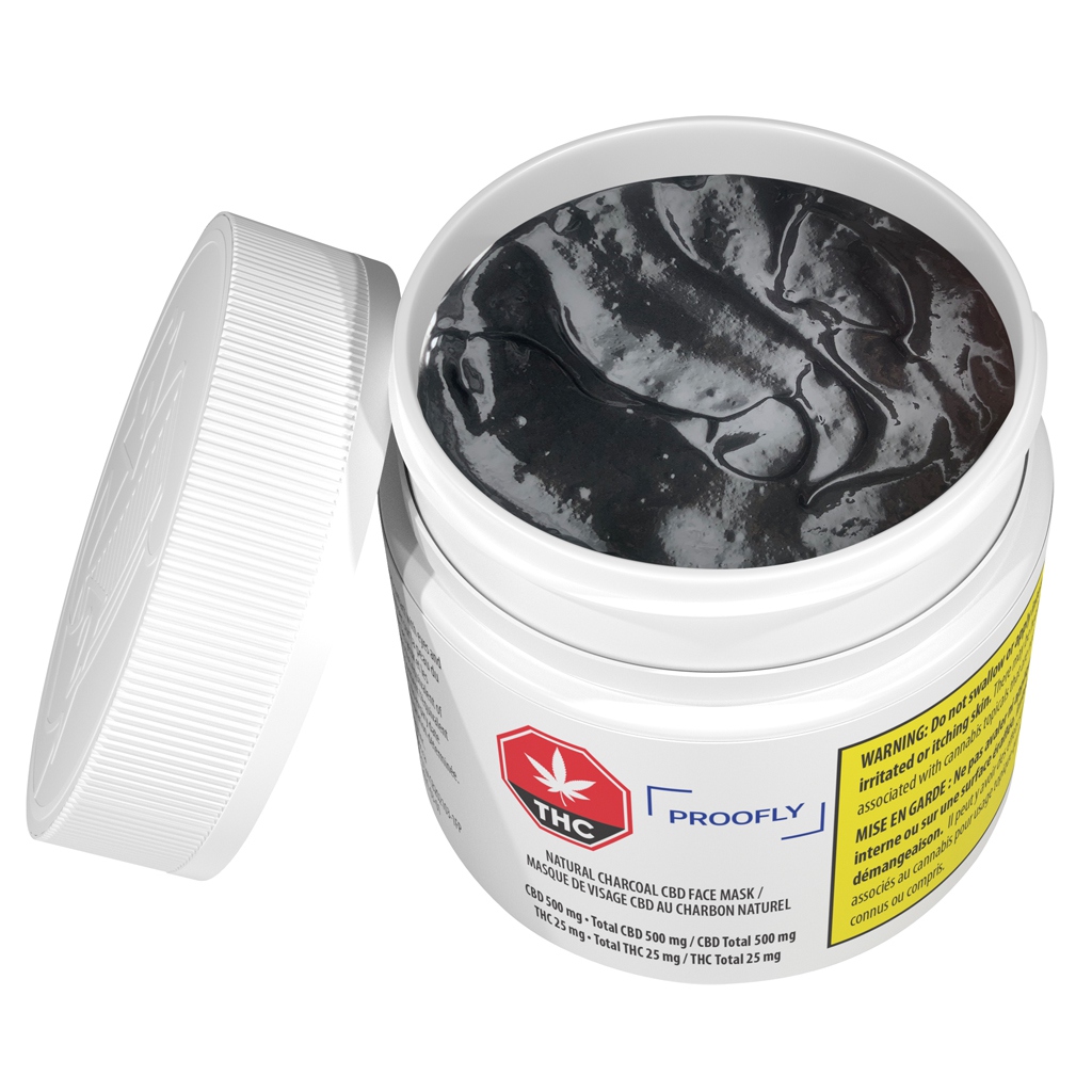 Proofly - Natural Charcoal CBD Face Mask Sativa - 100g