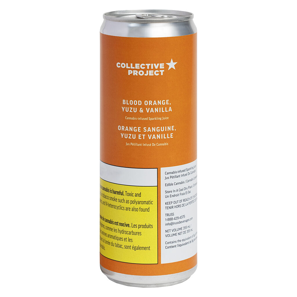 Collective Project - Blood Orange Yuzu & Vanilla Sparkling Juice - Blend - 355ml