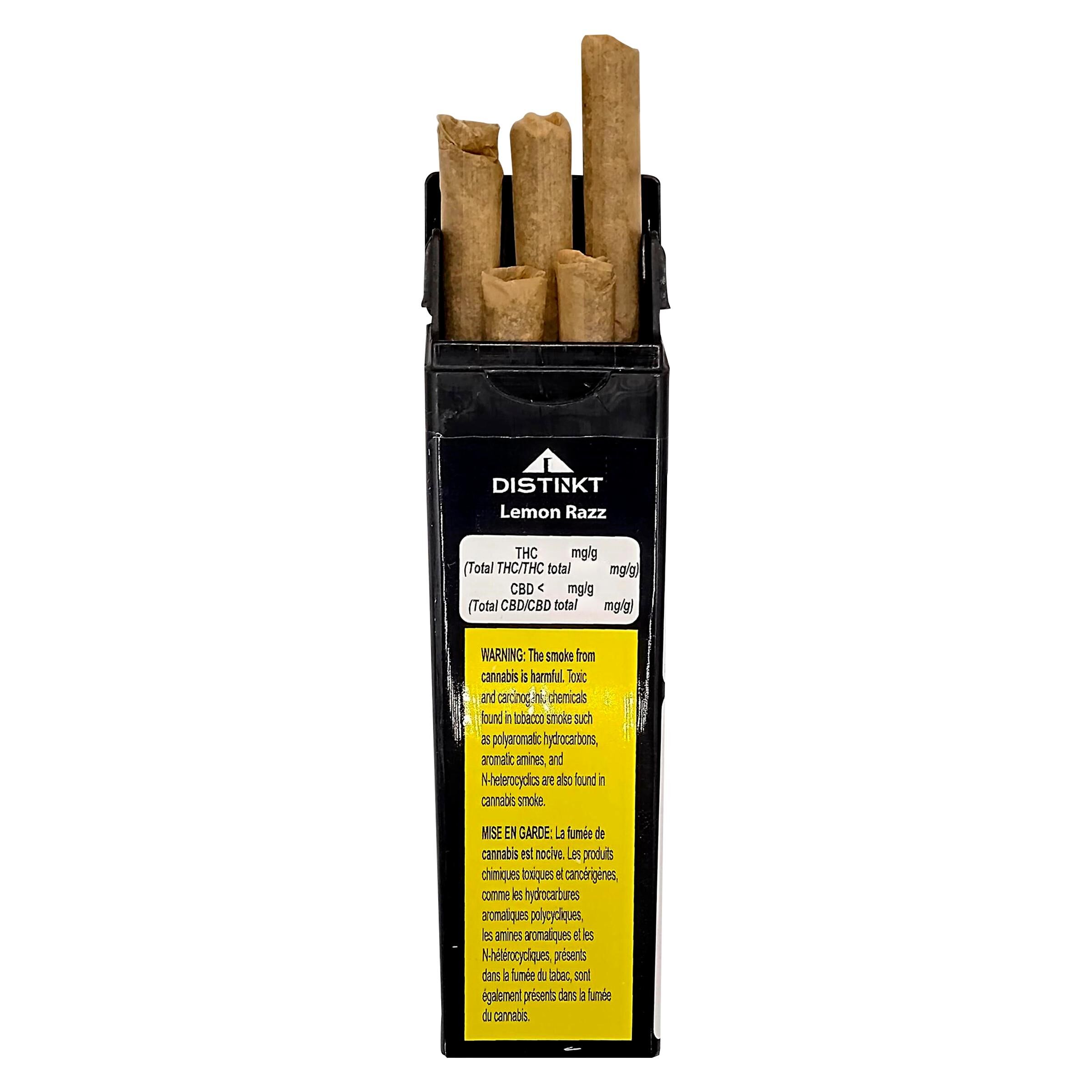 Distinkt - Lemon Razz Pre-Roll - Sativa - 5x0.5g