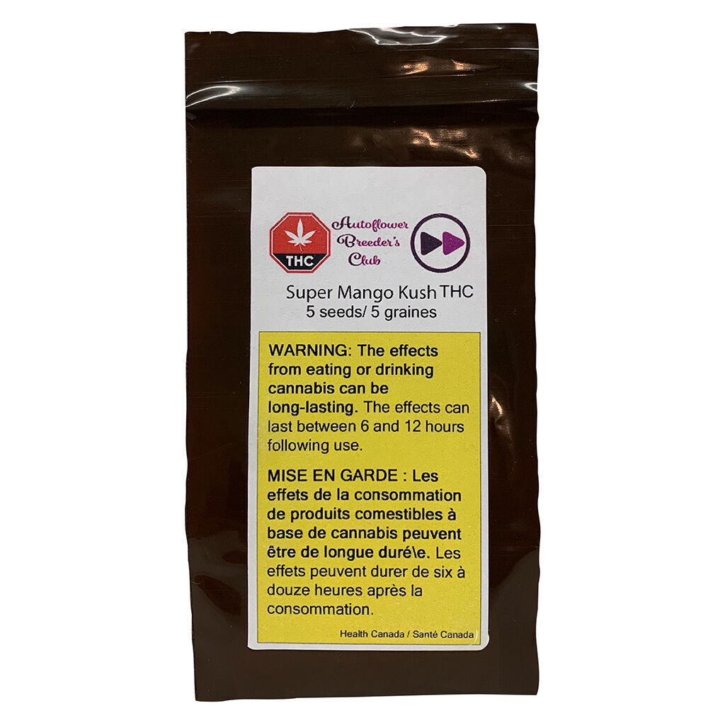 AUTO FLOWER BREEDER'S CLUB - Super Mongo Kush THC AUTO - Hybrid - 5 Pack