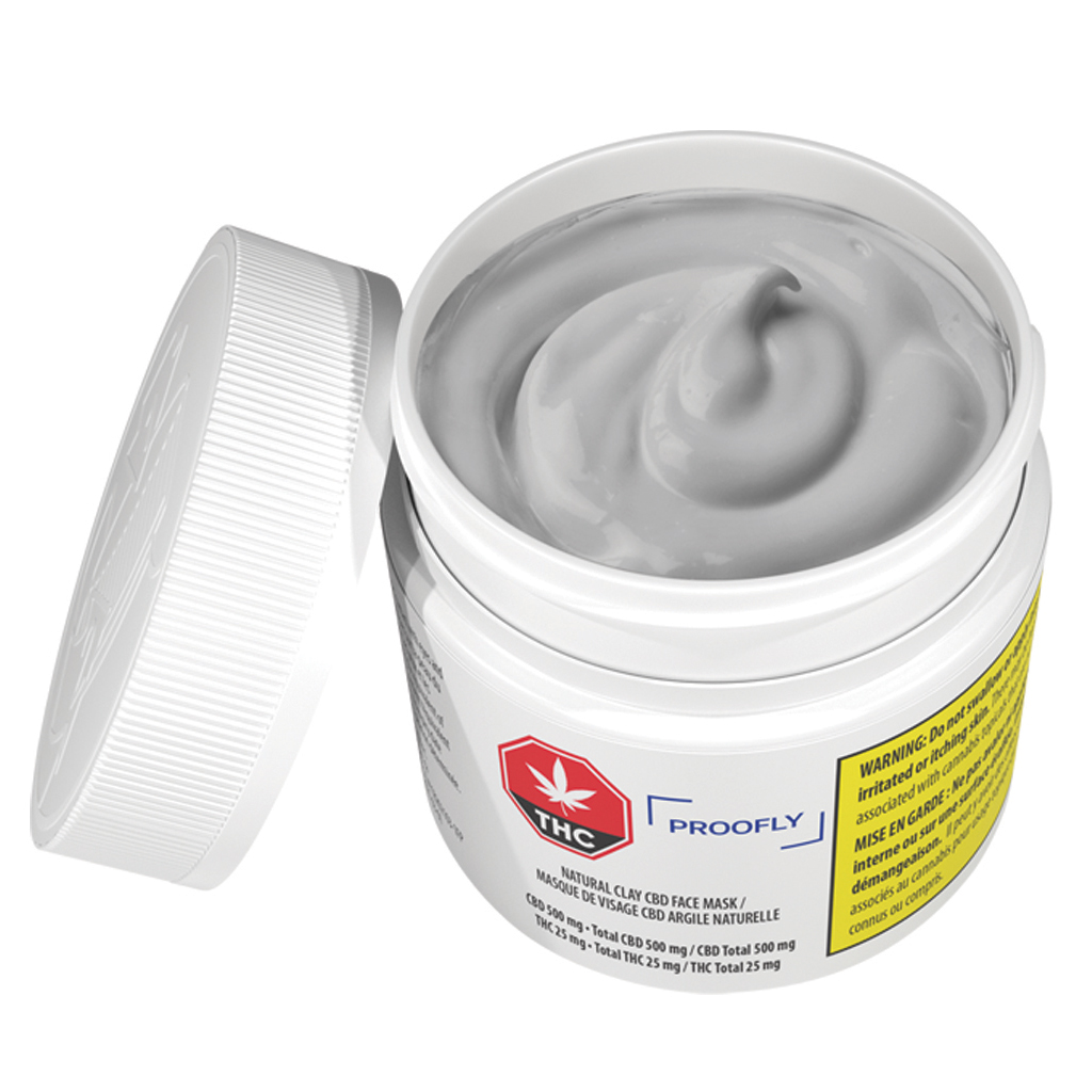 Proofly - Natural Clay CBD Face Mask - Sativa - 100g