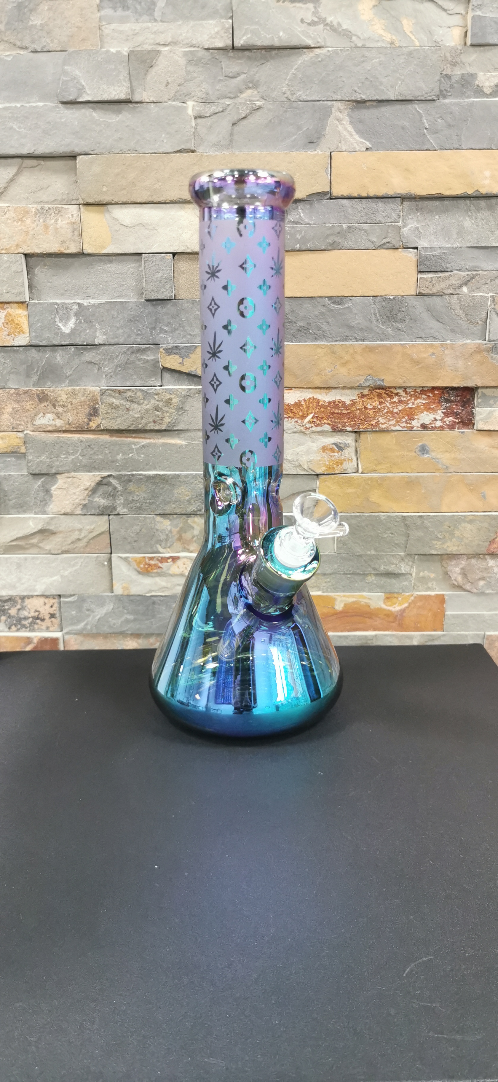 Glass Bong - Rose Gold