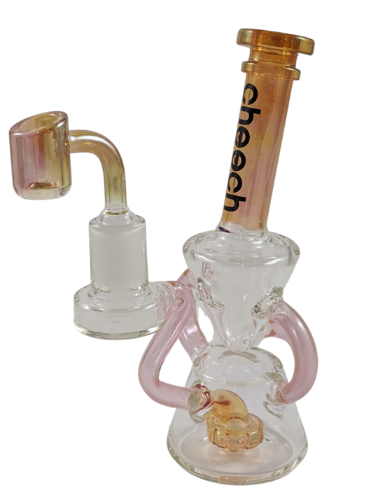 Cheech Glass - CH-125 7" Tall Fumed Recycler Dab Rig