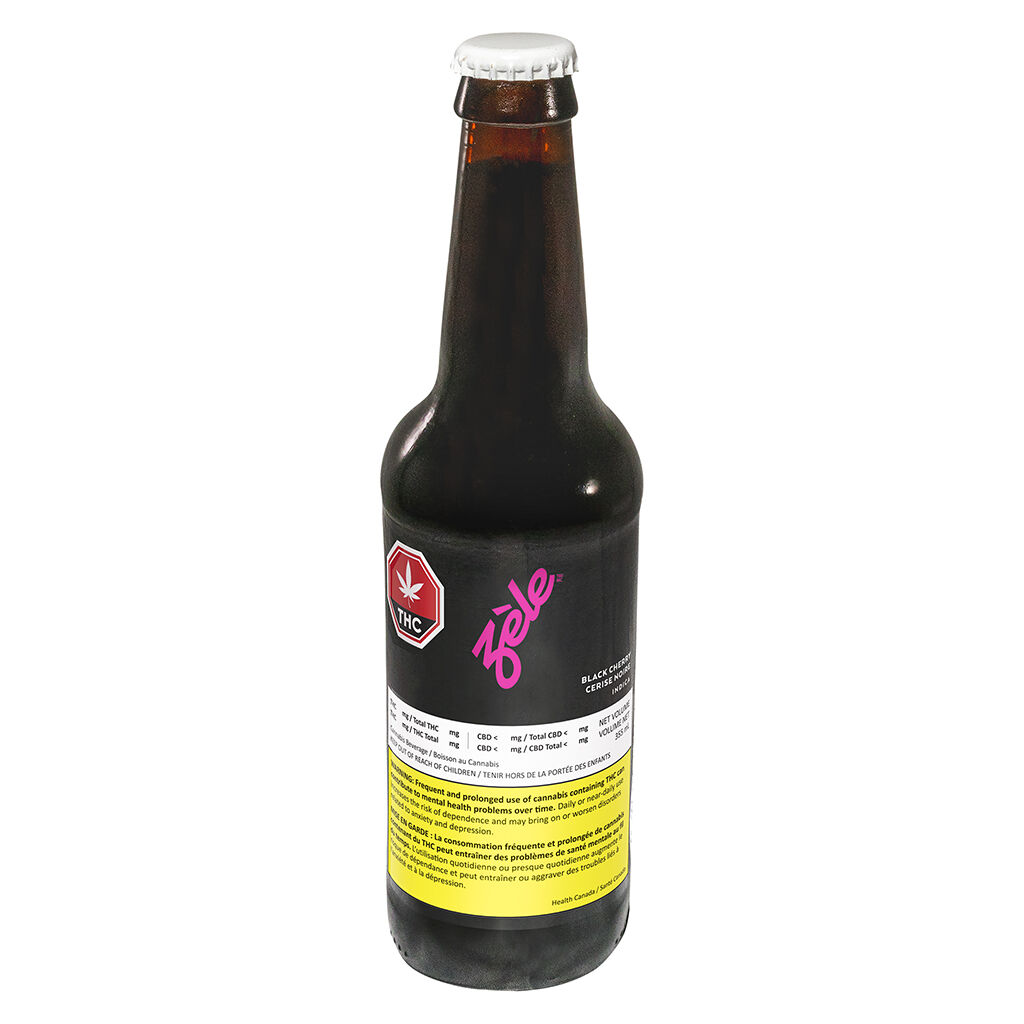 Zele - Black Cherry Indica Craft Soda - 355ml