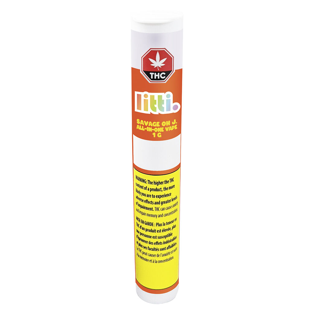 LITTI. - Savage OH J All-In-One Vape - Sativa - 1g