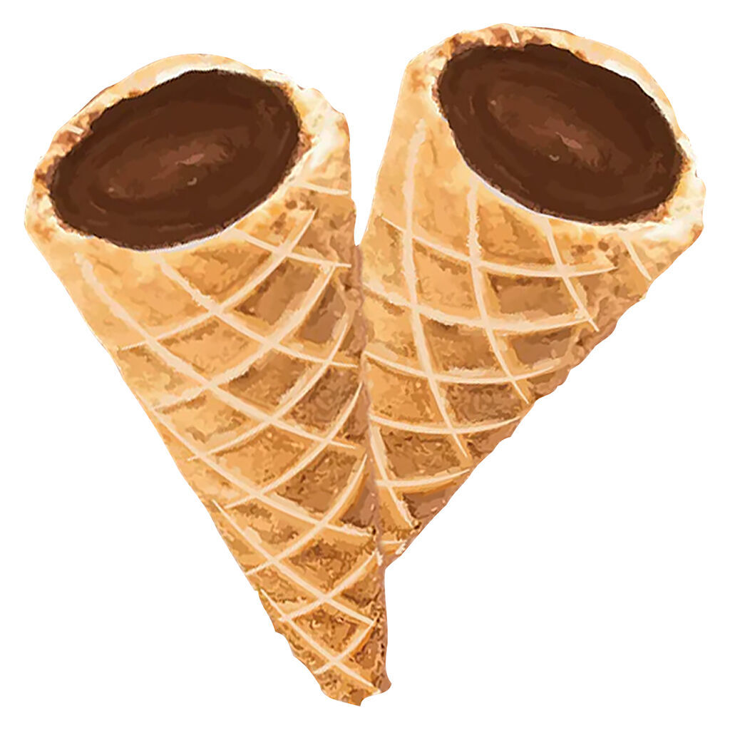 A-Ha! - Caramel Chocolate Live Rosin Waffle Cones - Hybrid - 2 Pack