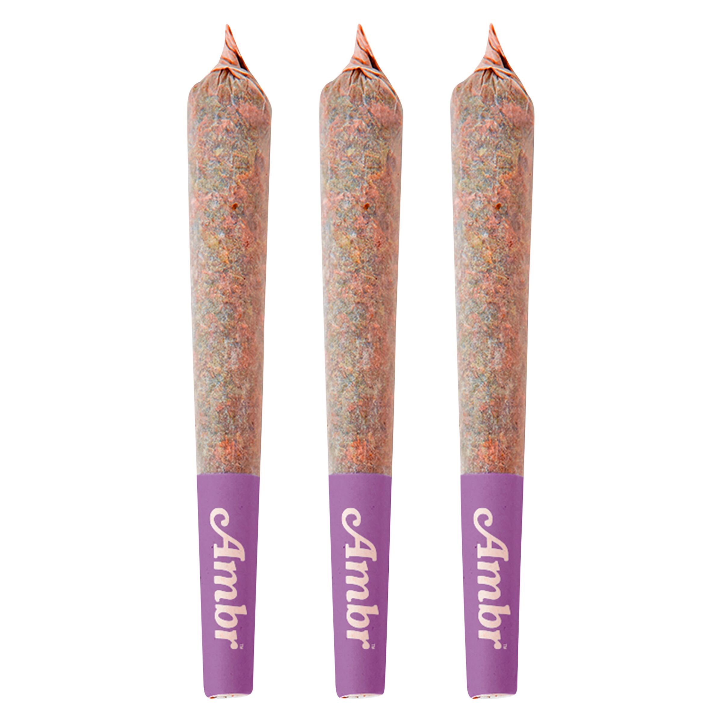 Ambr - Grape Pluto Distillate Infused Pre-Roll Pack - Indica - 3x0.5g