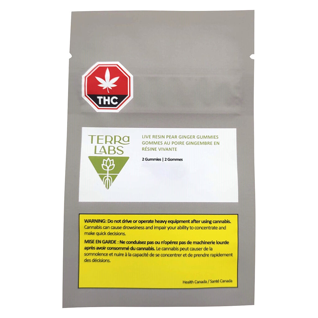 Terra Labs - Live Resin Pear Ginger Soft Chews - Blend - 2 Pack