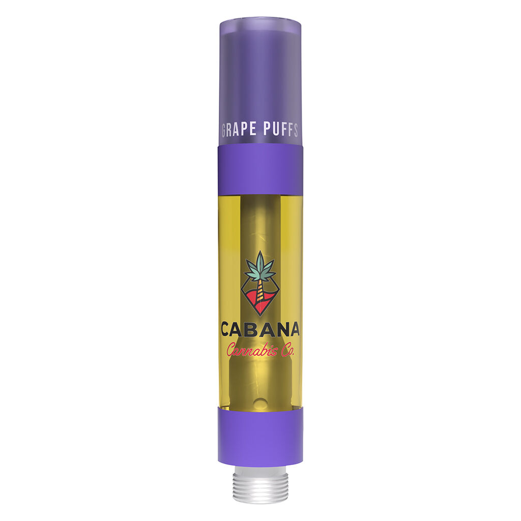Cabana Cannabis Co. - Grape Puffs Liquid Diamond Vape Cartridge - Hybrid - 0.95g