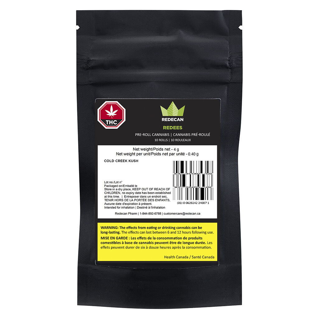 Redecan - Redees Cold Creek Kush Pre-Roll - Sativa - 20x0.4g