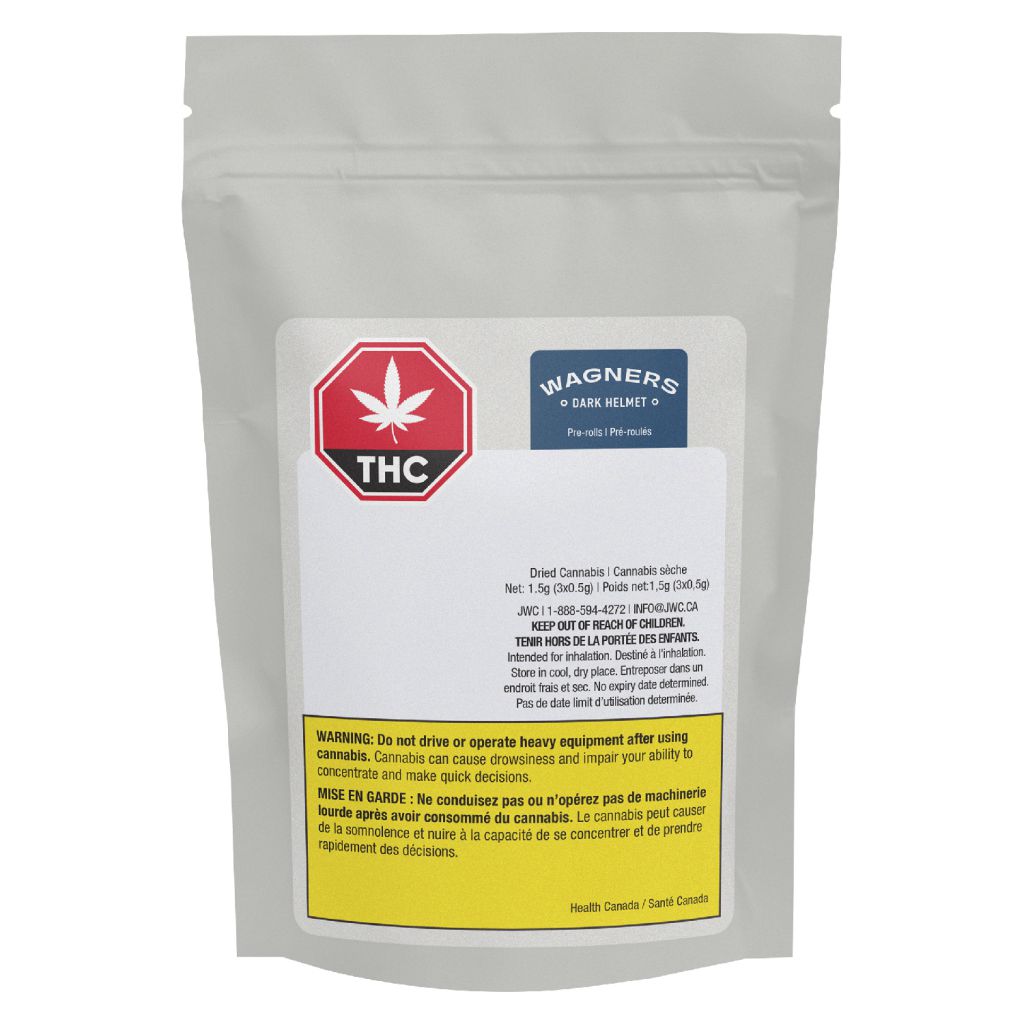 WAGNERS - Dark Helmet Pre-Roll - Indica - 3x0.5g