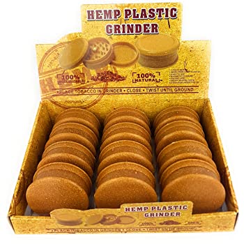 Hemp Plastic 3 Piece Magnetic Grinder
