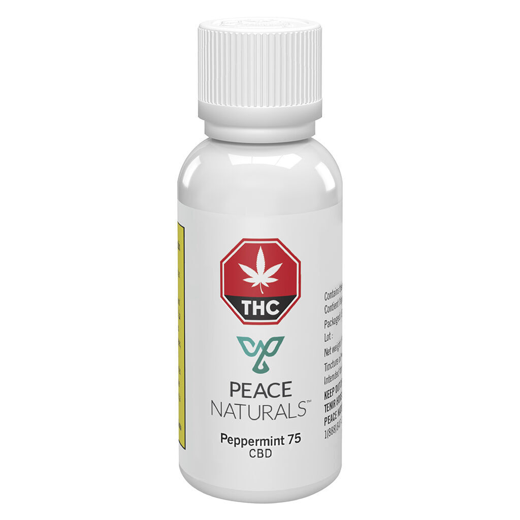 Peace Naturals - Peppermint 75 CBD Oil - 25ml
