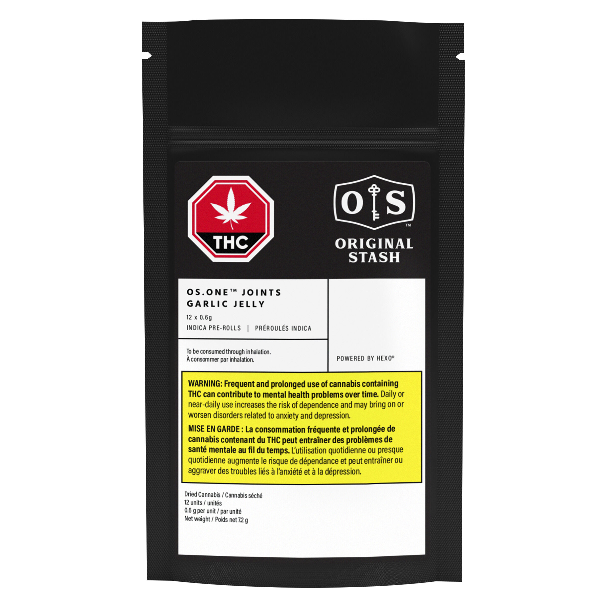 Original Stash - OS.ONE Garlic Jelly Pre-Rolls - Blend - 12x0.6g