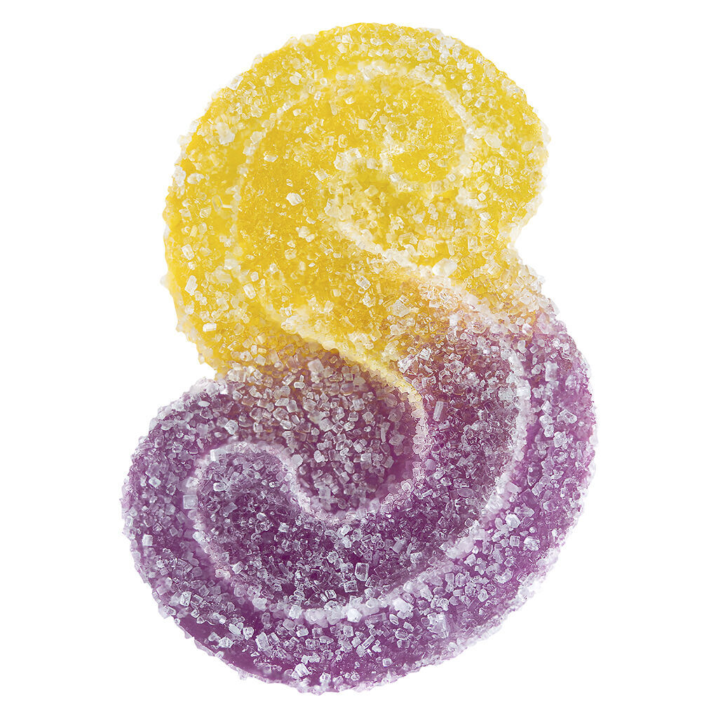 SOURZ by Spinach - 1pk Fully Blasted Peach Passionfruit 1:1 CBN THC Gummy - Indica