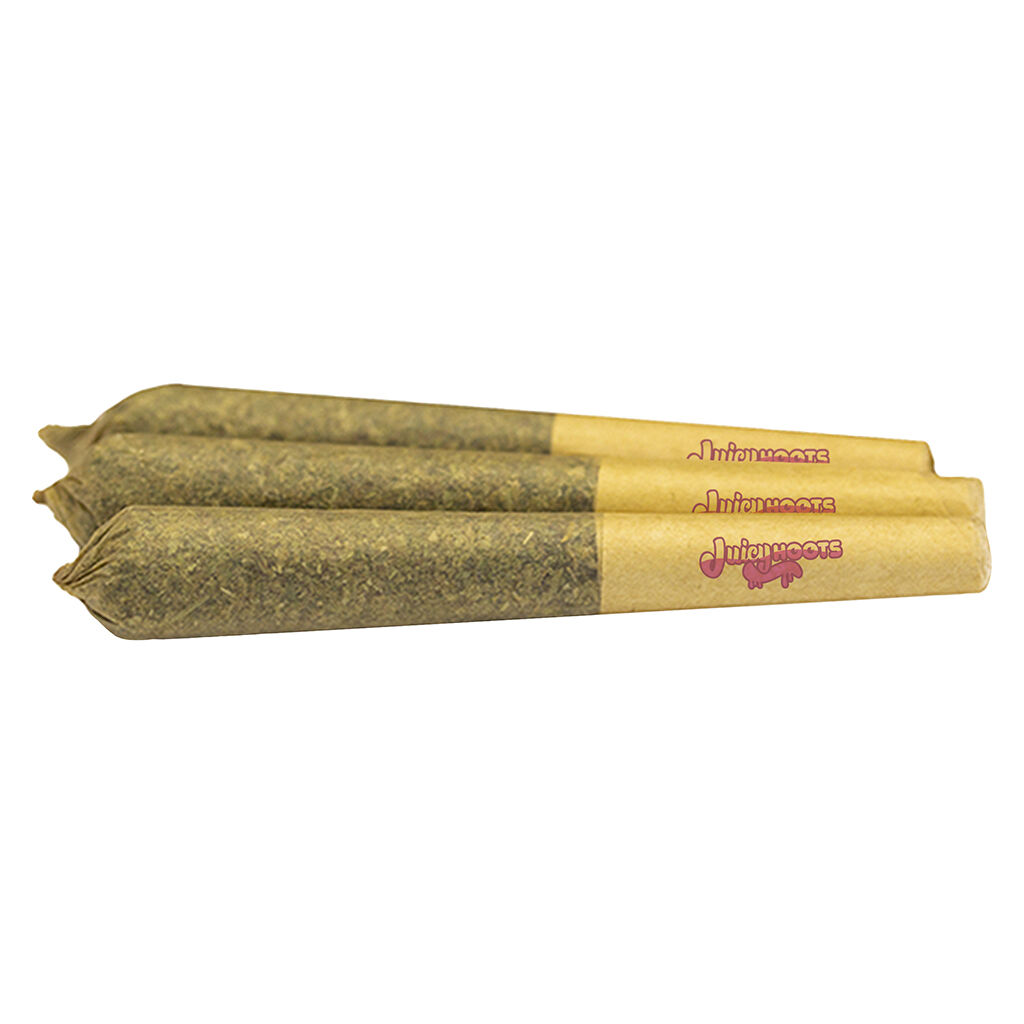 Juicy Hoots - Double Blue Cherry Flavour Flip Infused Pre-Roll - Sativa - 3x0.5g