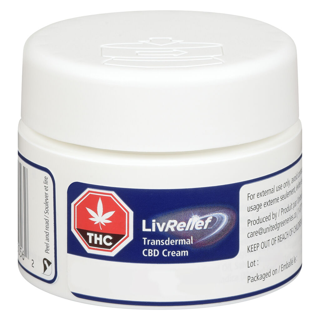 LivRelief - Transdermal CBD Cream Blend - 50g