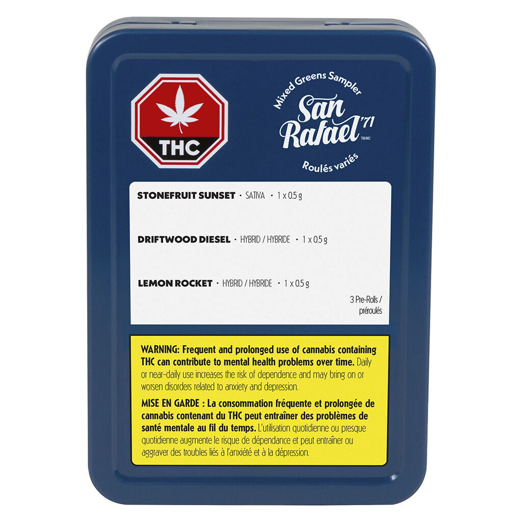 San Rafael '71 - Mixed Greens Sampler - Hybrid - 3x0.5g