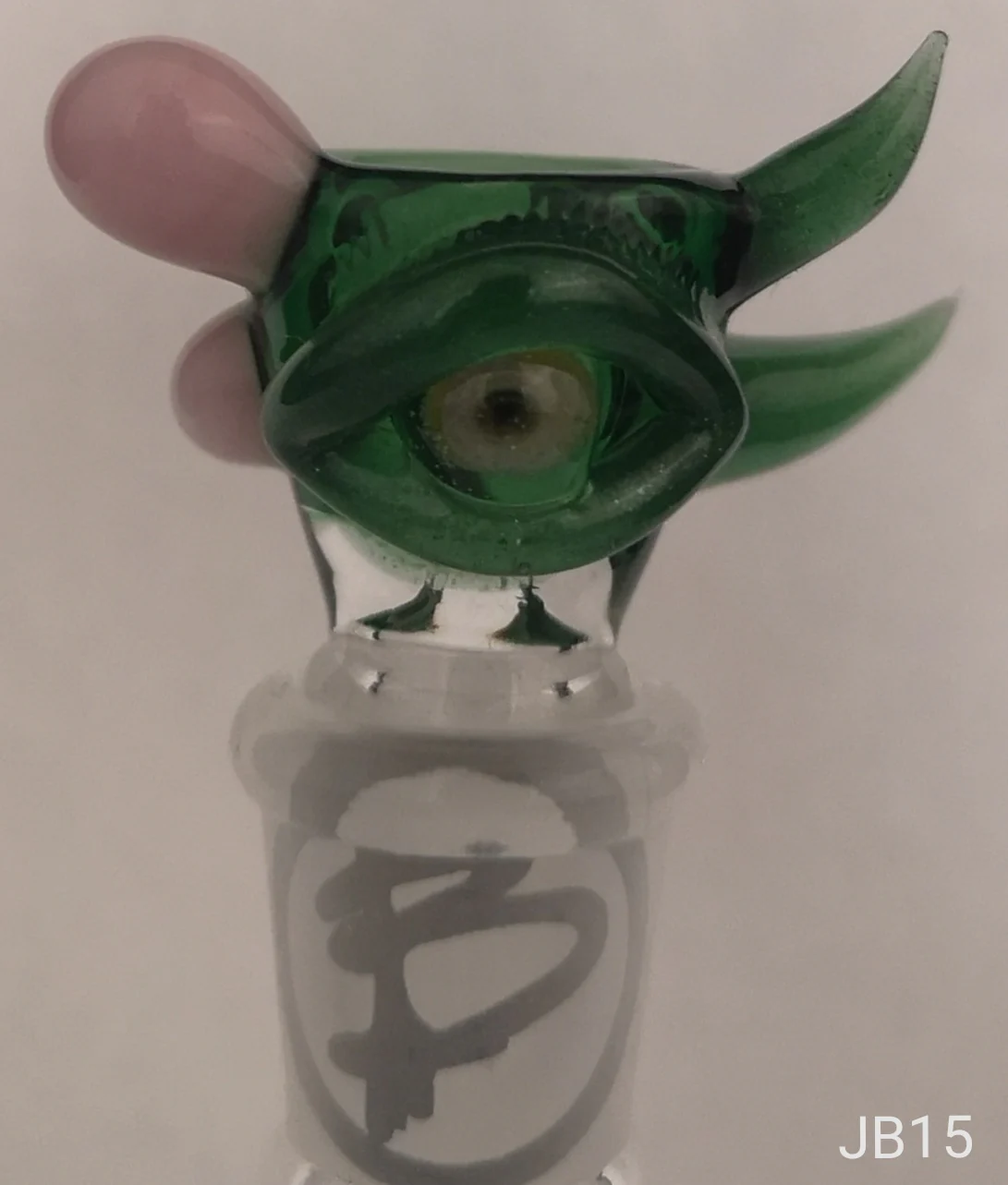 Benwa Glass - 14mm UV Creature's Eye Worked Bowl (1 Hole) JB15