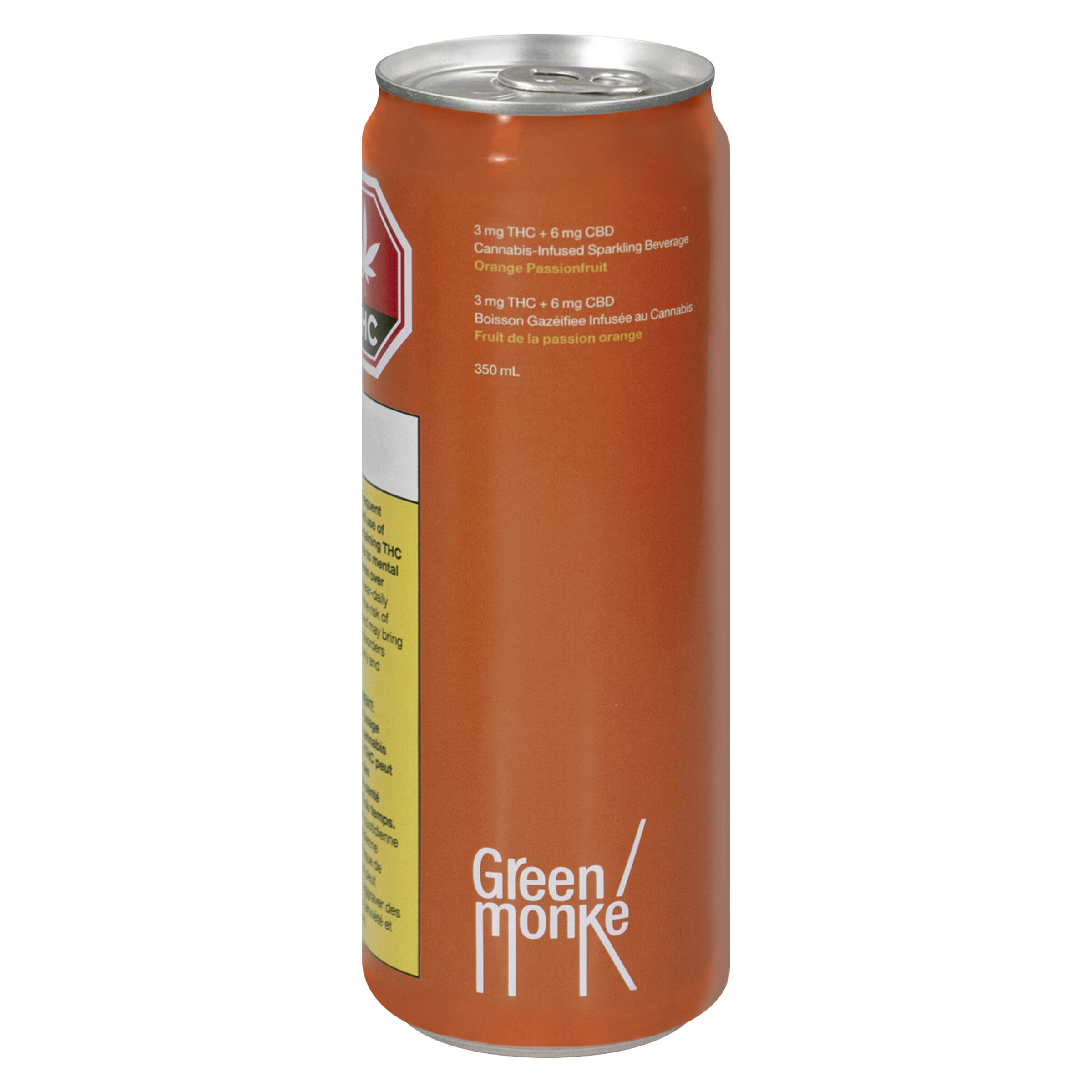 Green Monke - Orange Passionfruit Sparkling Soda - Hybrid - 1x350ml