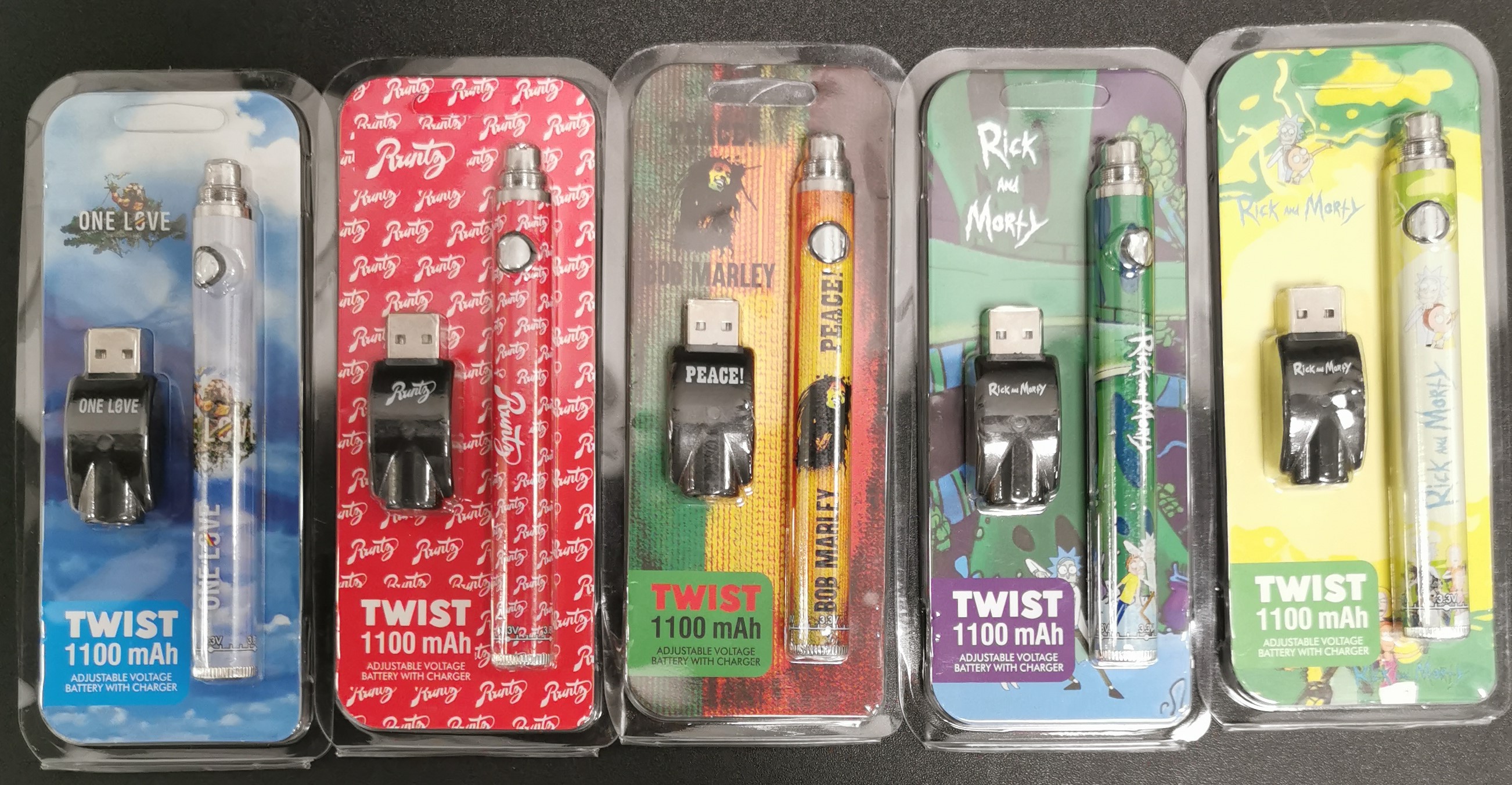 Twist - Vape Battery - Rick And Morty Green And Yellow