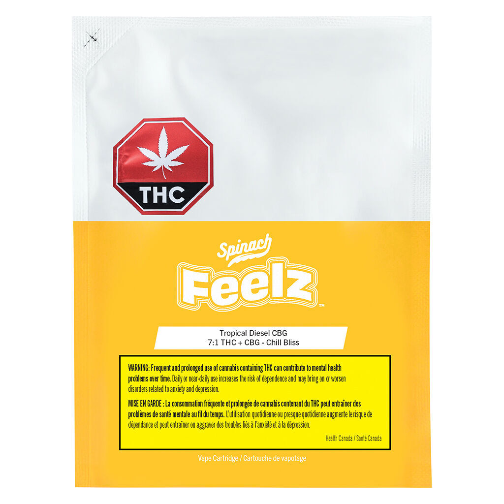 - - Tropical Diesel CBG (Chill Bliss) 510 Thread Cartridge - 1g