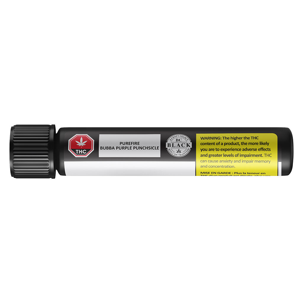 BC Black - PureFire - Bubba Purple Punchsicle Pre-Roll - Indica - 5x0.5g