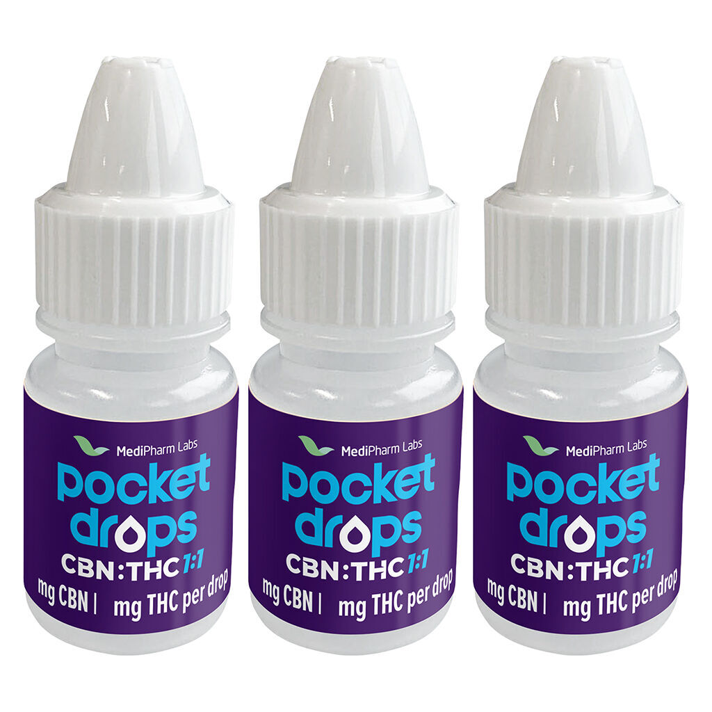 MediPharm Labs - Nighttime Pocket Drops CBN:THC 1:1 - Indica - 10.5ml