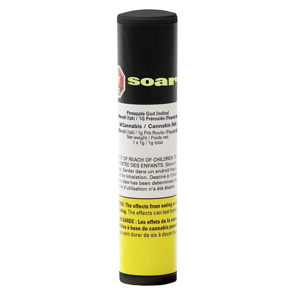 Soar - Pineapple God Pre-Roll - Indica - 1x1g