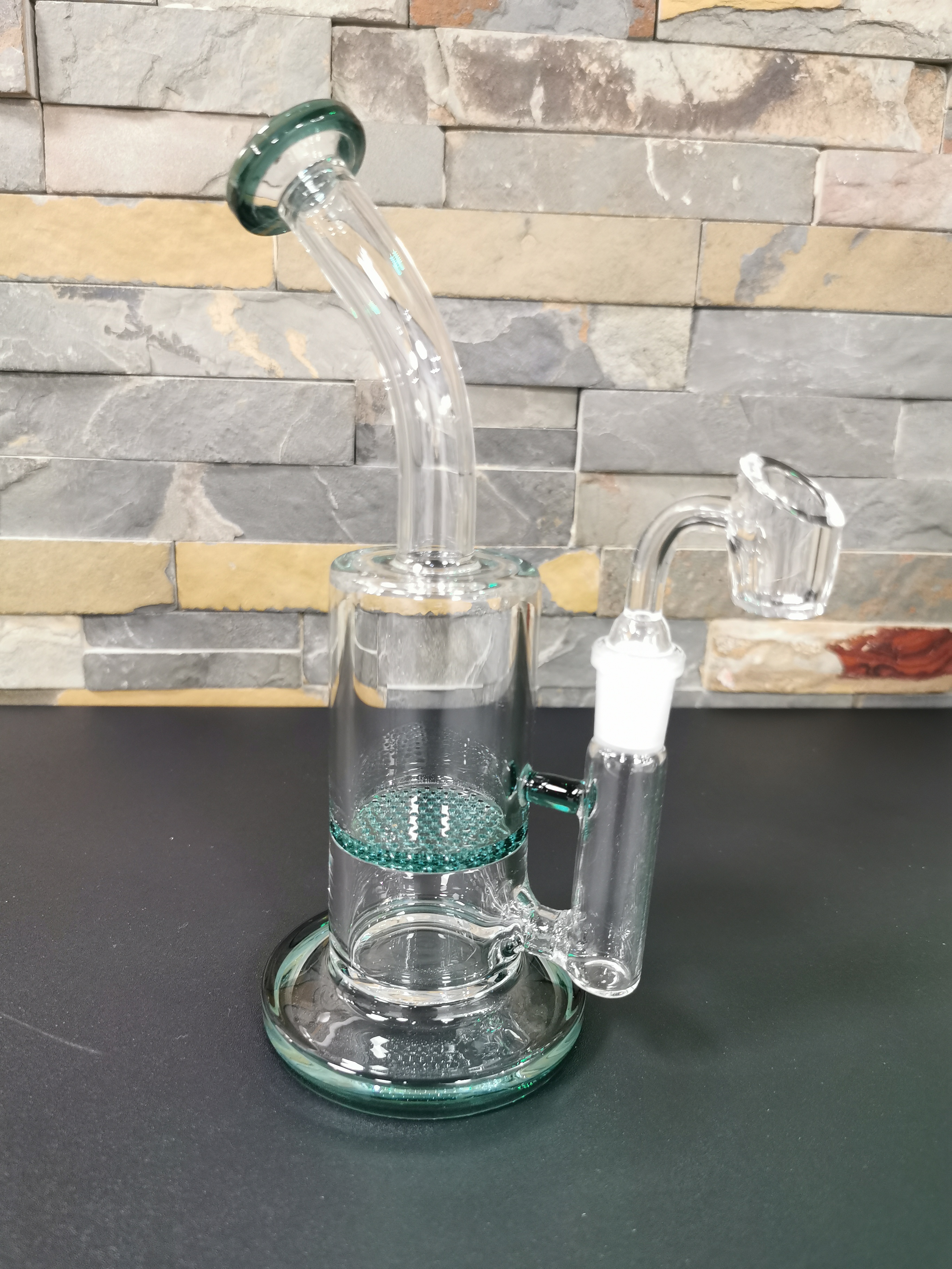 Clear/Blue Dab Rig